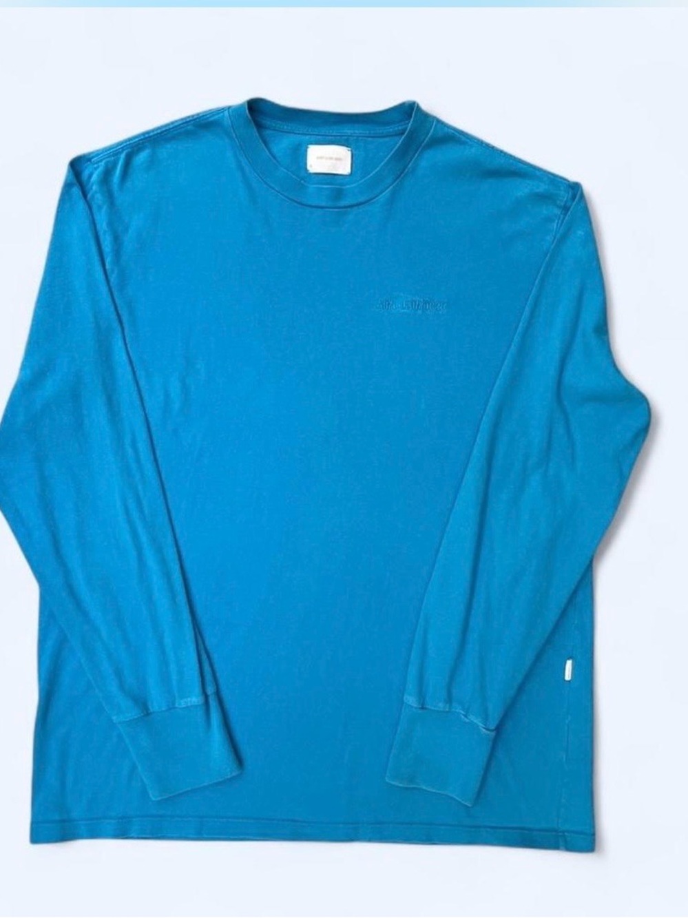 Aimé Leon Dore Amparo Blue Long-Sleeve tee streetwear 100% cotton relaxed fit XL